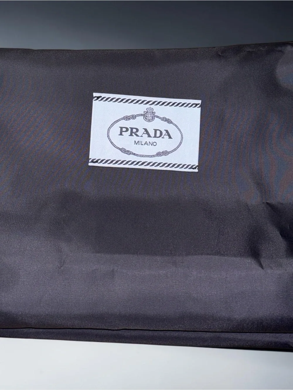 Prada Black Nylon Zippered Garment Bag Travel Suit Cover 100% Recycled PET